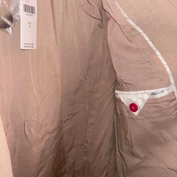 Anthropologie tan and cream blazer women's size 4 - Picture 5 of 5